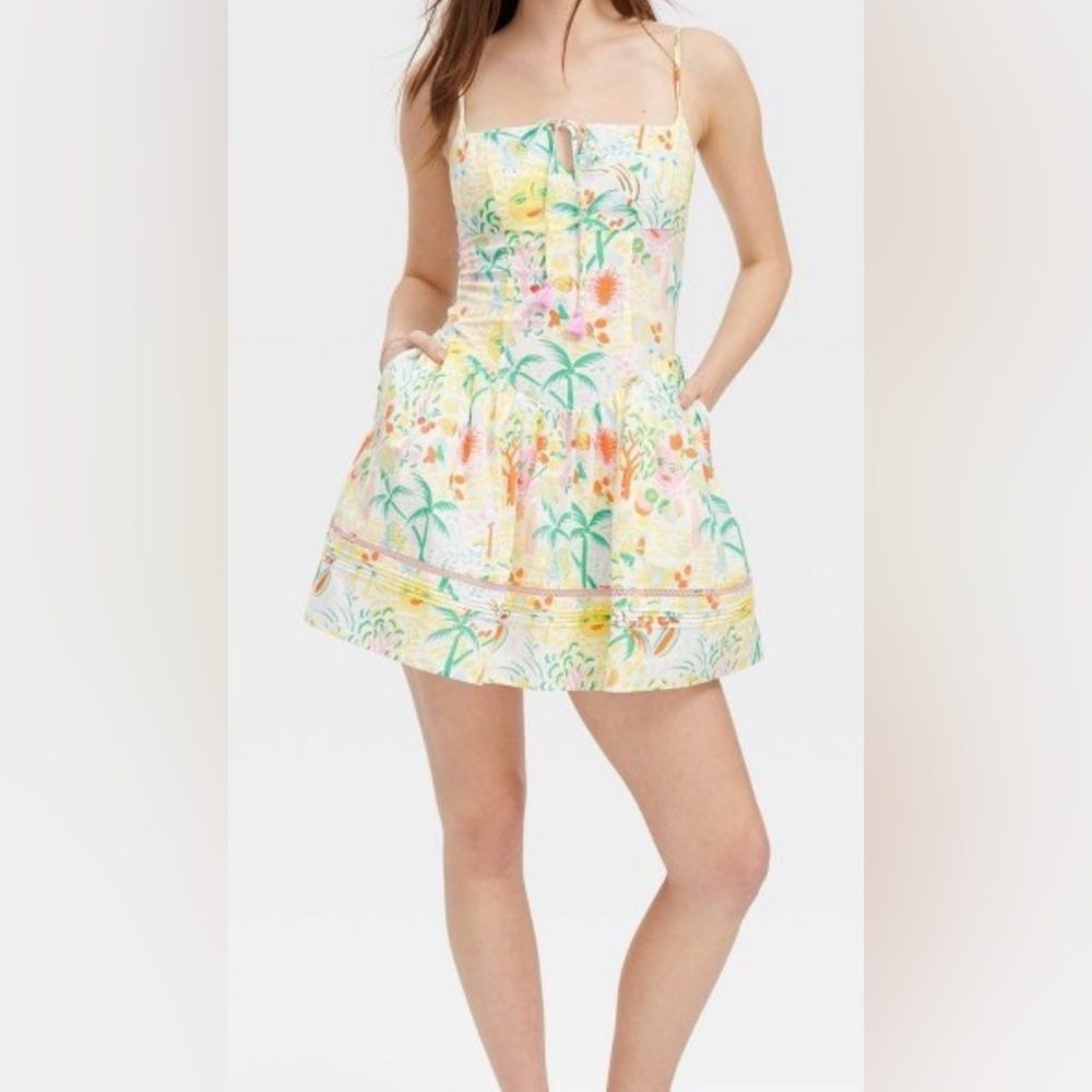 Roller Rabbit × Target Women's Vacation Drop Waist Mini Dress - Picture 3 of 9